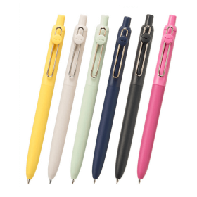 Uni Zento Standard Bolígrafo de tinta Gel Secado Rápido 0.5 mm (Tinta Negra)- Disponible en 6 Modelos