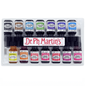 Dr. Ph. Martin's Radiant Concentrated WaterColors 15ml - Set A (14 Colores)