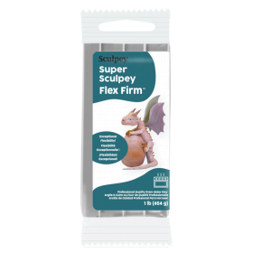 Super Sculpey Flex Firm Gray- 1 lb (454 g)