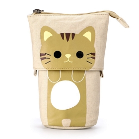 Estuche Retráctil Beige - Gato café romano