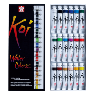 Sakura Koi Acuarela 12ml - Set de 18 colores