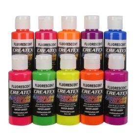  Createx Colors 5817-00 AirBrush - Fluorescent 60 ml (Set de 10 Colores) 