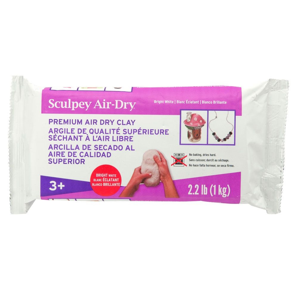 Sculpey Model Air Arcilla de secado al aire Blanco - 2.2 lb (1 kg)