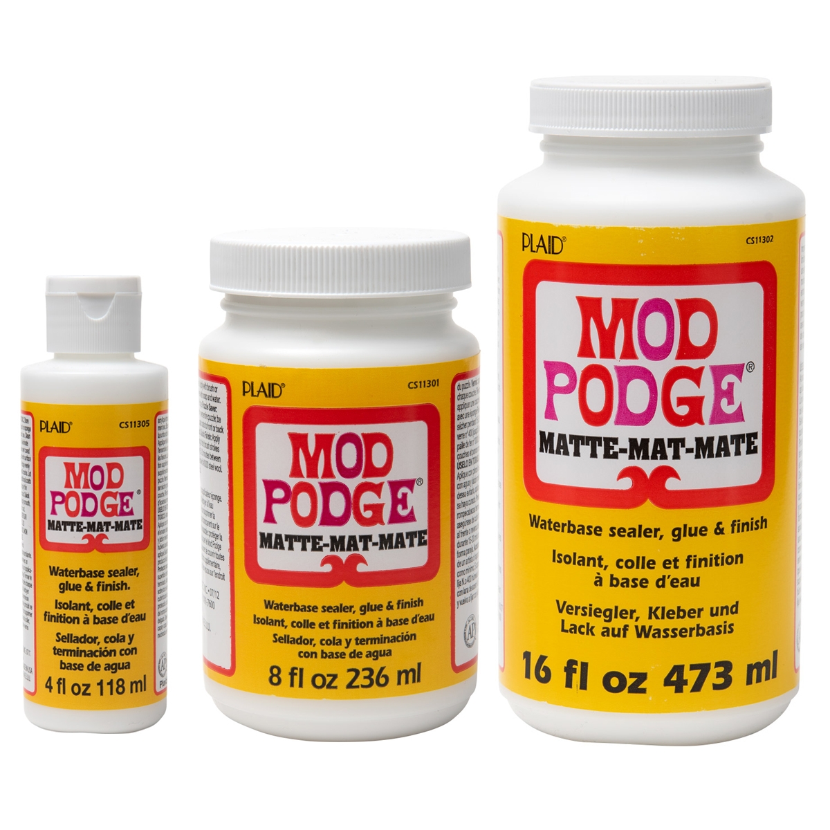 Plaid Mod Podge Matte (Disponible en 7 Tamaños)