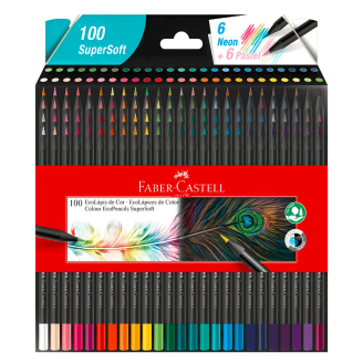 Faber-Castell Supersoft- set de 100 lápices de colores
