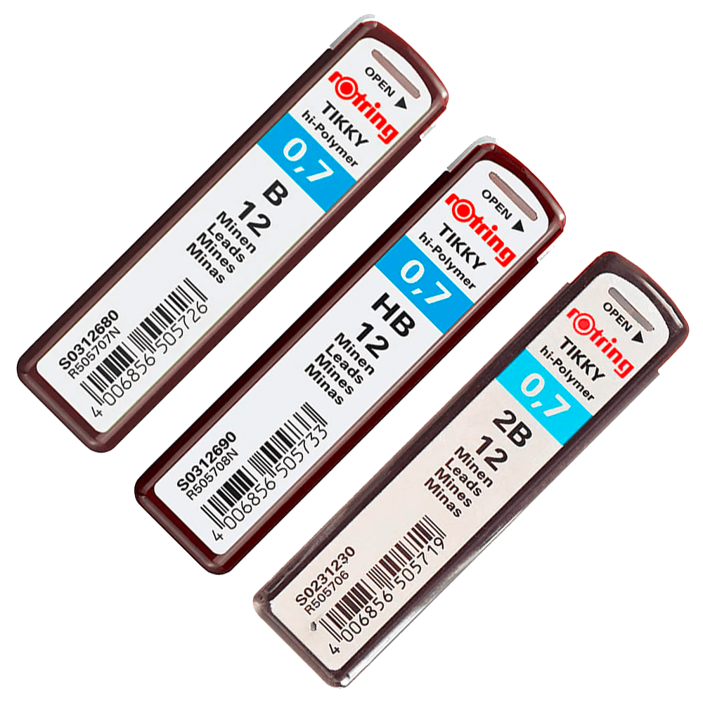Rotring Minas Tikky Hi Polymer - 0.7mm (Disponible En 3 Durezas)