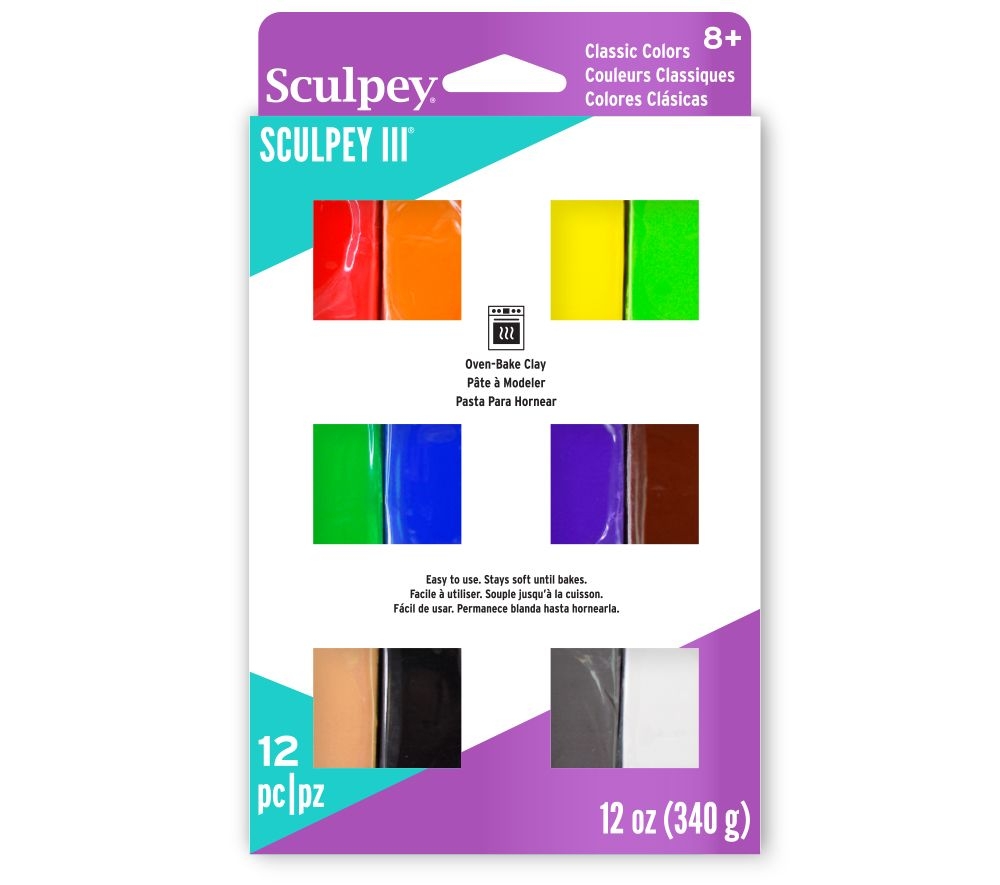 Sculpey III Multipack Classics 12 Colores - 336 g (12 x 28g)