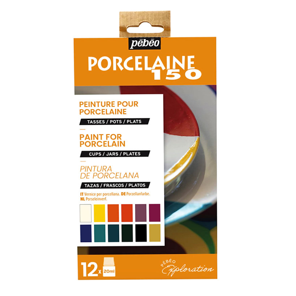 Pebeo Set Porcelaine 150 (Pintura para porcelana) - 12 x 20ml 