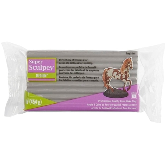 Super Sculpey Medium Gray - 1 lb (454 g)