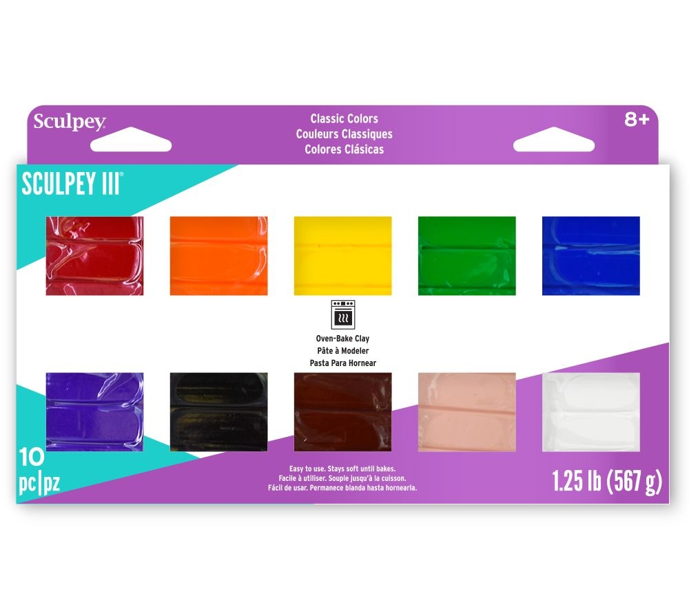 Sculpey III Multipack Clasicos – 10 colores 57 gr/2 oz