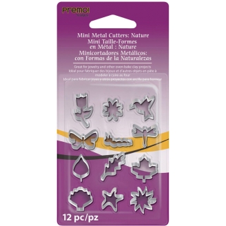 Sculpey Premo! Mini Cortadores de Metal - Naturaleza (Set de 12 Unidades)