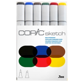 Copic Sketch Set de 6 - Bold Primaries