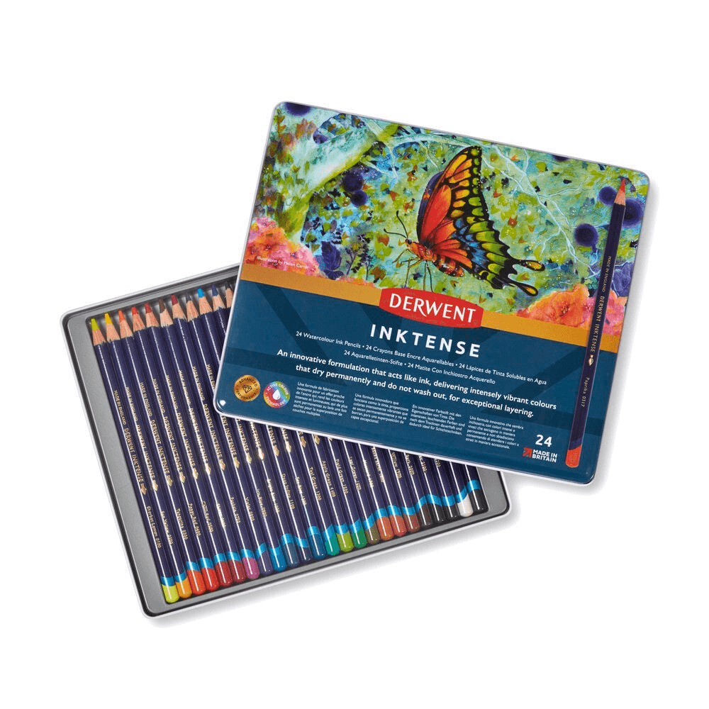 Derwent Inktense (Lapicés Acuarelables) - Set de 24