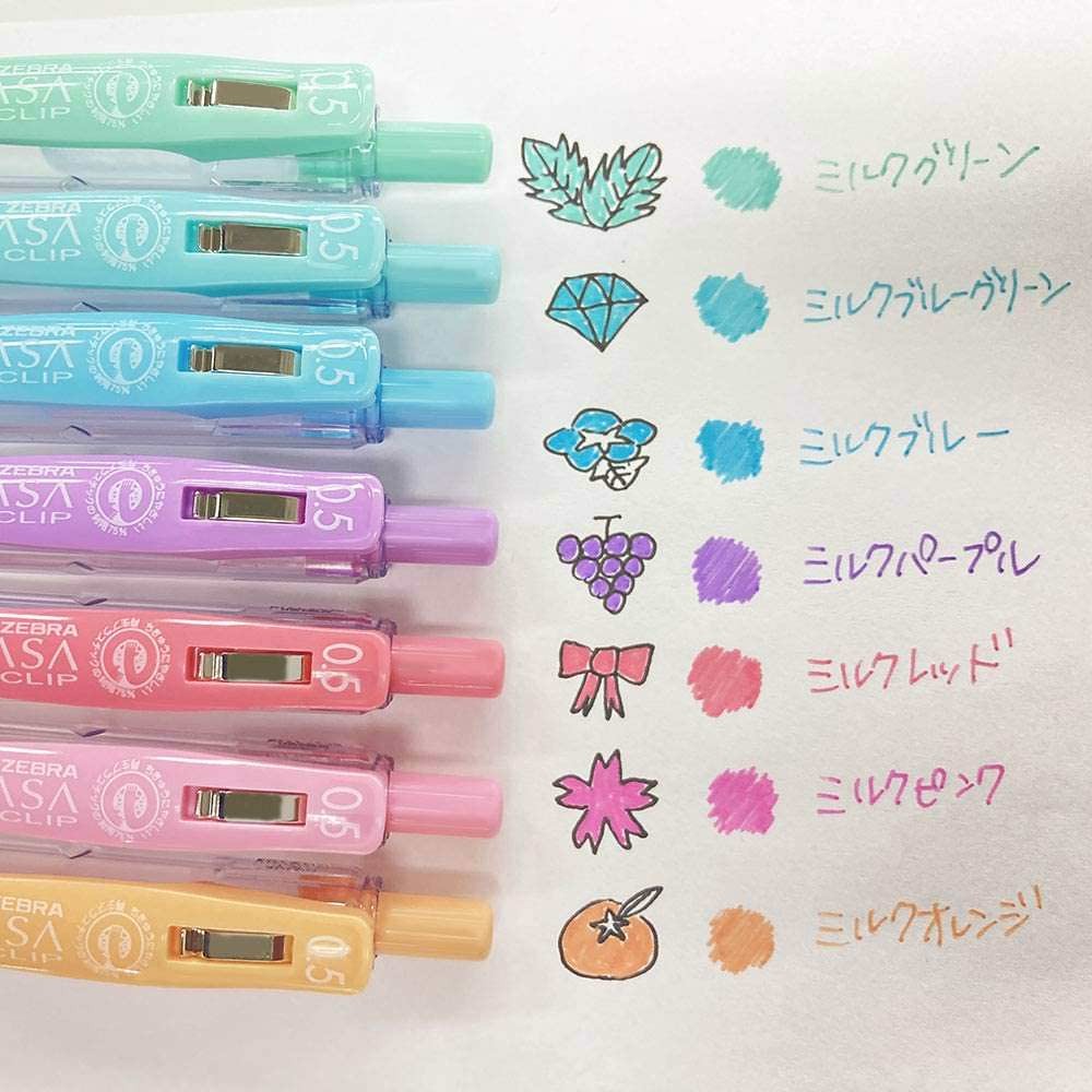 SARA set 5 lápices gel colores 0.5 mm sarasa clip – Ingeniería de Lápices
