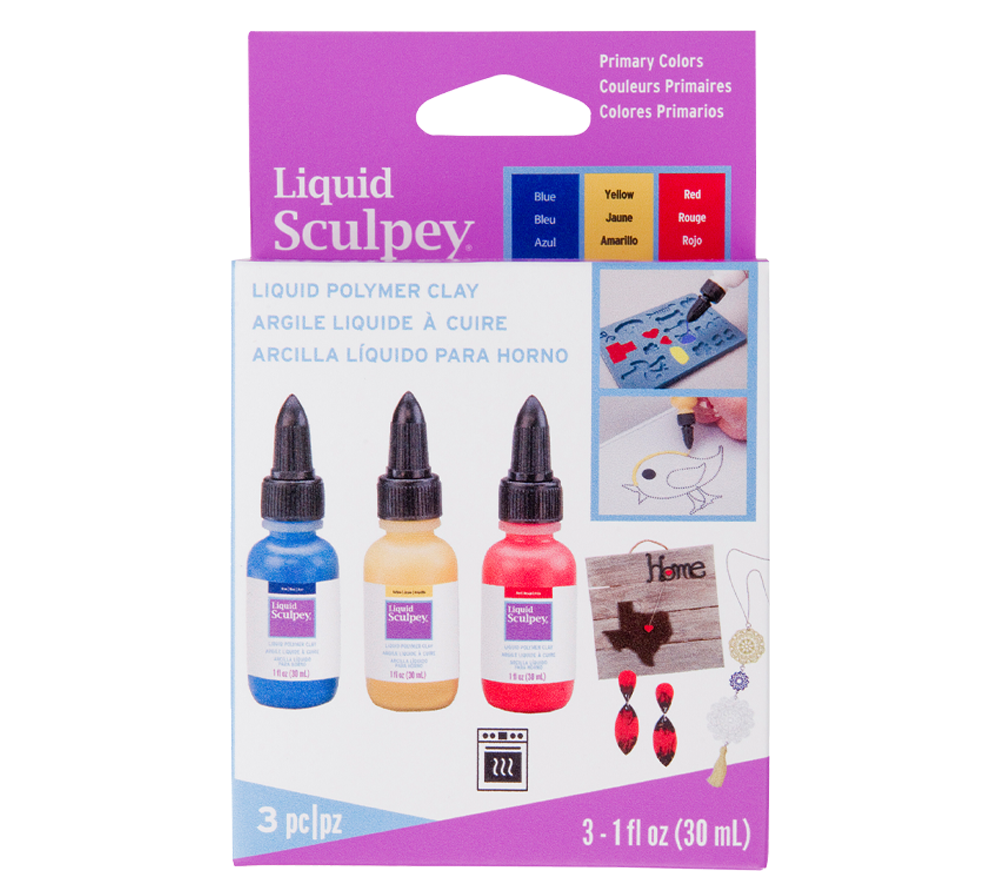 Sculpey Liquido Multipack – Colores primarios 3 x 1 fl oz (29 ml)