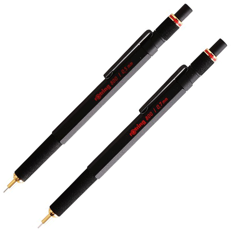 Rotring 800 Portaminas - negro (Disponible en 2 tamaños)