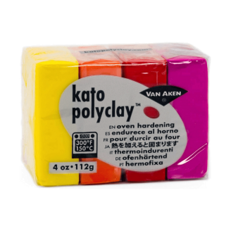 Van Aken Kato Polyclay - Set de 112g (4 x 28g) - Warm