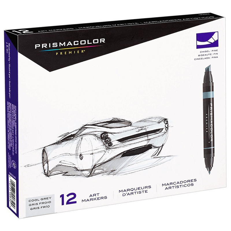 Prismacolor Premier Art Markers (Cool Grey) - Set 12 Marcadores