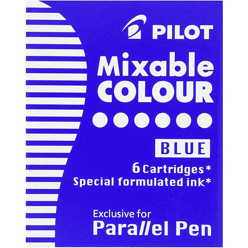 Pilot Parallel Cartucho recarga azul - (Set de 6 unidades)