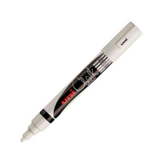 Uni Chalk Marker 5M (1.8 a 2.5 mm) Marcador de Tiza - Blanco 
