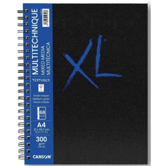 Canson XL Mix Media ARTBOOK A4 (21 x 29,7 cm) - 68 Páginas Blancas de 300 Gsm