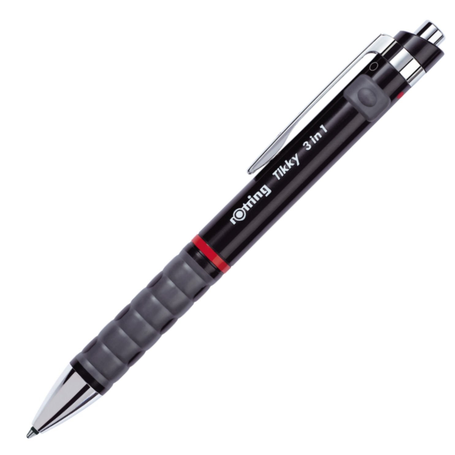 Rotring MultiPen Negro 0.5 mm. + pasta negro + pasta rojo (3 en 1