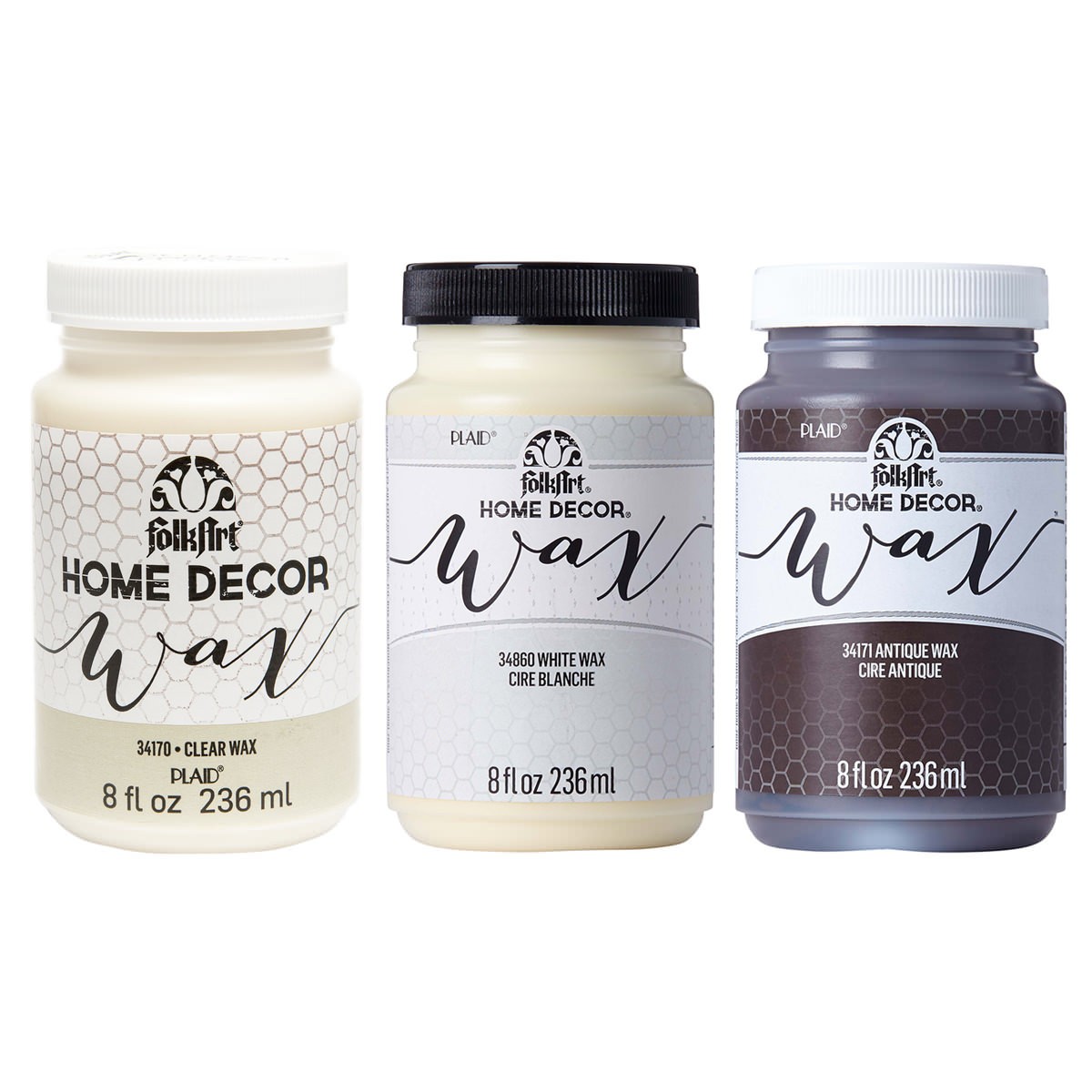 Plaid Folkart Home Decor Wax Cera Liquida 8oz (236ml) (Disponible en 3 Colores)