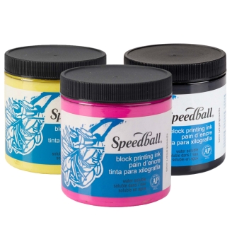 Speedball Tinta Xilografía Soluble en Agua 236.58ml - Disponible En 4 Colores