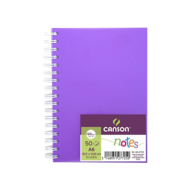 Canson Sketch book Notes Papel Blanco A6 10,5x14,8 cm 120 Gms 50 Hojas - Violeta