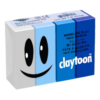 Van Aken Claytoon (Plastilina que no Endurece) - 1Lb (453g) - Set de 4 Colores (Water)