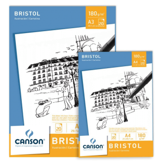 Canson Bristol Pad 180 Gsm (Disponible en 2 medidas)