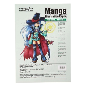 Copic Papel Manga Illustration - Pure White B4 (25 x 35,3cm) - 30 Hojas de 65 gsm