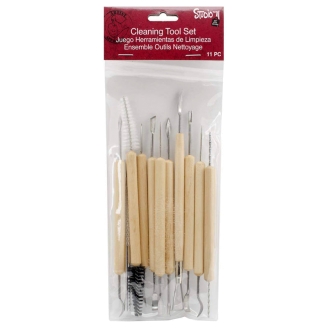 Darice Clay & Cleaning Tool - Herramientas para Modelado (Set de 11 piezas)