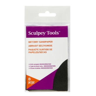 Sculpey Lijas Seco/Húmedo - Pack de 8