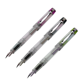 Pilot Pluma Fuente Prera Iro-Ai Transparente y Convertidor CON-40 - Plumín Medio (Disponible en 5 colores)