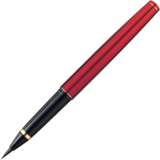Kuretake Mannen mouhitsu brush pen - Red Body