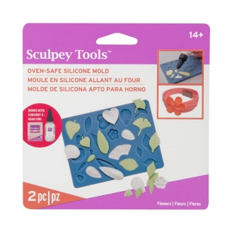 Sculpey Molde Horneable de Silicona – Flores