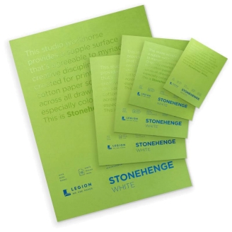 Legion Stonehenge White 100% Algodón 15 Hojas de 250 Gsm - Disponible En 5 Tamaños