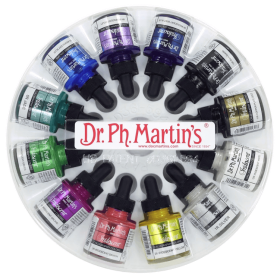 Dr. Ph. Martin's Iridescent Calligraphy Colors 30ml - Set 1 (12 Colores)