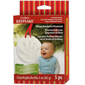Sculpey Kit Adorno con huella de mano Keepsake Deluxe