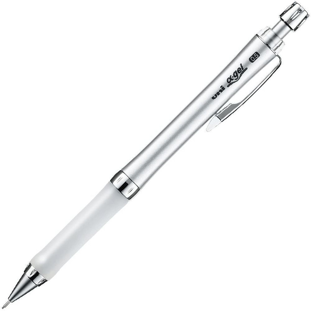 Uni Alpha Gel Slim Portaminas Agarre Suave - Blanco (0.5mm)