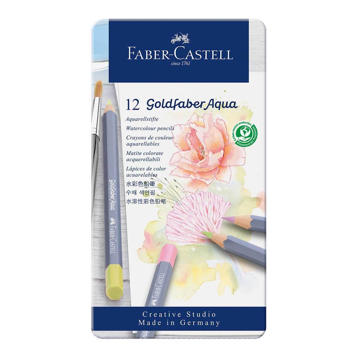 Faber-Castell Goldfaber Lápices Acuarelables (Colores Pasteles) - Set De 12  - Dibujo & Escritura
