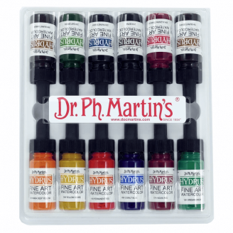 Dr. Ph. Martin's Hydrus Watercolors 15ml - Set 2 (12 Colores)