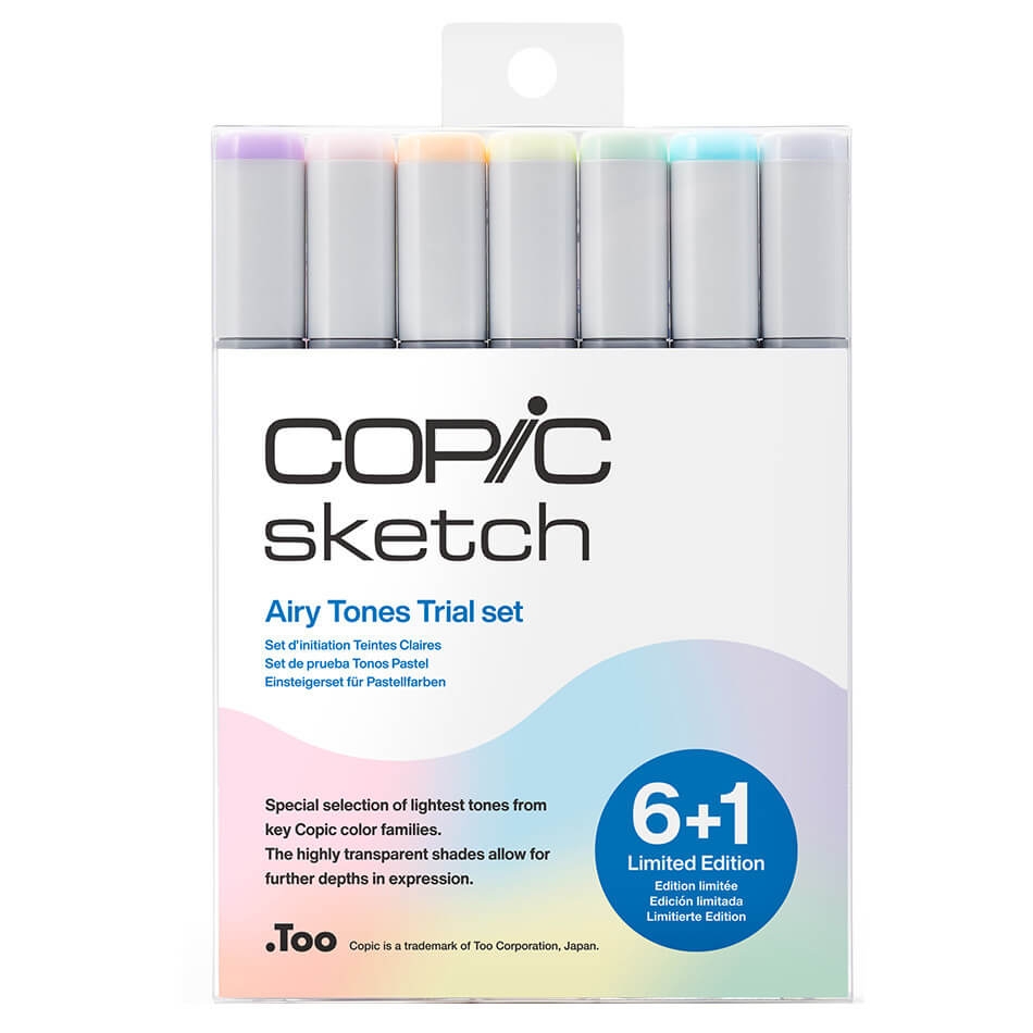 Copic Sketch Set Airy Tones (6+1) Limited Edition