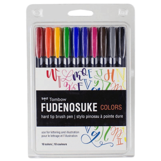 Tombow Fudenosuke Colors - Set de 10