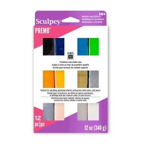 Sculpey Premo MultiPack 12 Colores Accents - 340g (12 x 28g)