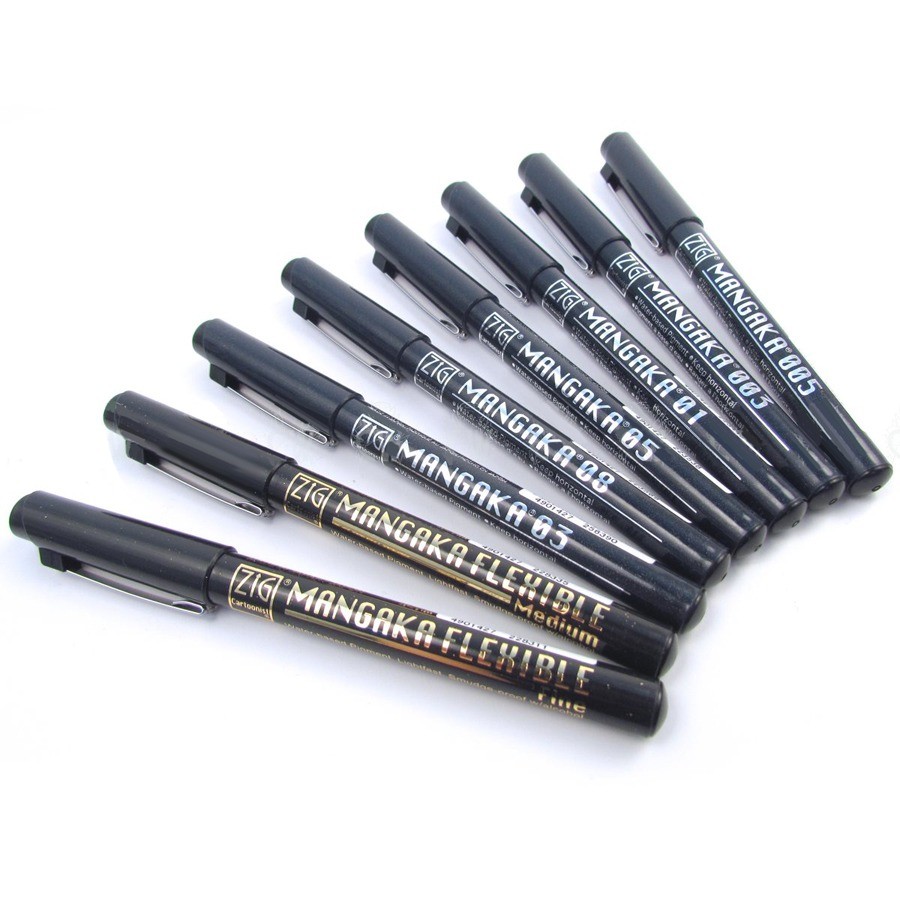 Kuretake ZIG Cartoonist, Mangaka 01, No.10, Nero (CNM-01-010 - Foto 14