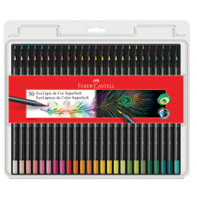Faber-Castell Supersoft- set de 50 lápices de colores