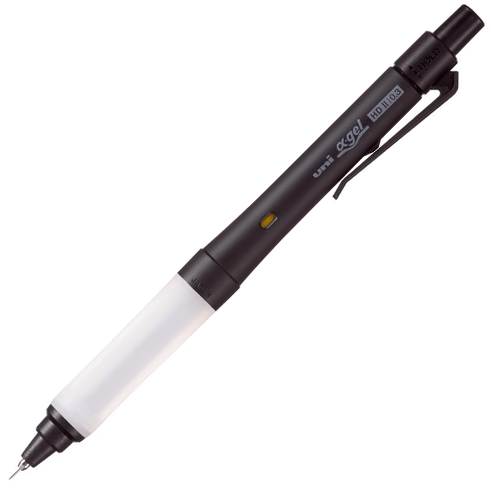 Uni Kurutoga Alpha Gel Switch Portaminas - Negro (0.3mm)