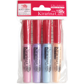 Kirarina Cute Lovely marcadores perfumados - Set de 4 colores